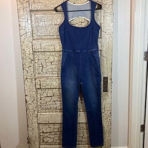 Free People Jean Jumpsuit Size 6 Dark Wash